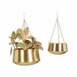 Brand new 🤩 Grayson Lane 12-in W x 7-in H Gold Metal Hanging Wall Planter - 2-Pack 😀 9 Brand new 🤩 Grayson Lane 12-in W x 7-in H Gold Metal Hanging Wall Planter - 2-Pack 😀 -GRAYSON LANE Sales 2022 330941157 AlternateImage5 l