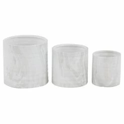 Hot Sale 😍 Grayson Lane 9-in W x 9-in H White Ceramic Planter - 3-Pack 🥰