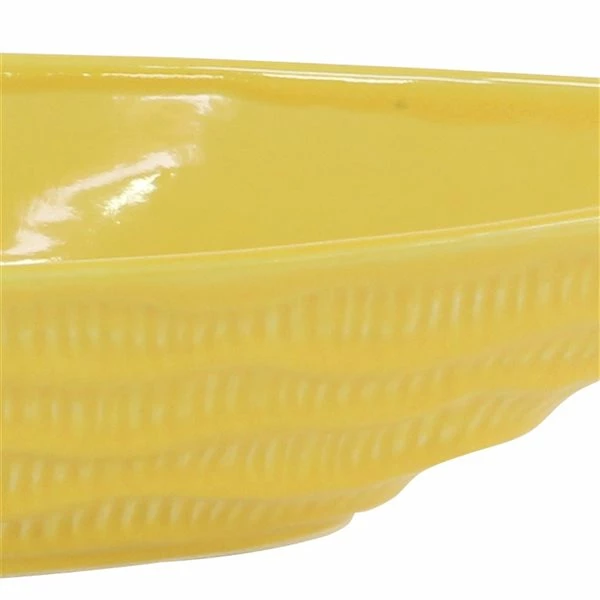 Discount ✨ Grayson Lane 22-in W x 3-in H Yellow Ceramic Low Bowl Planter - 2-Pack 🔥 3 Discount ✨ Grayson Lane 22-in W x 3-in H Yellow Ceramic Low Bowl Planter - 2-Pack 🔥 - Image 3