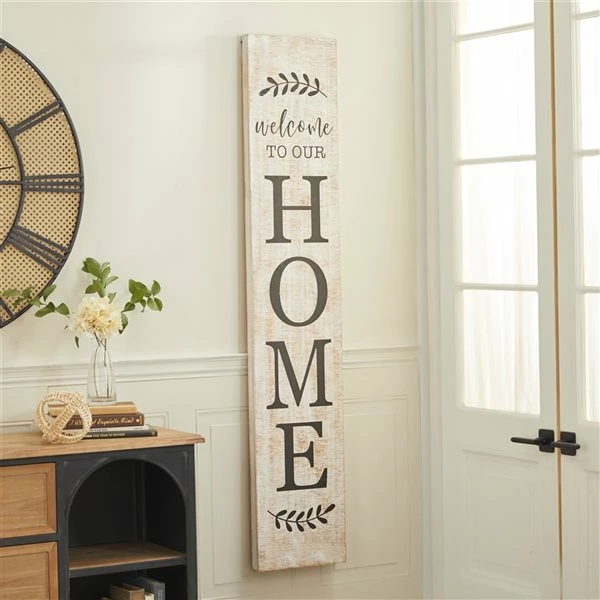 Coupon 🥰 Grayson Lane 63.13-in H x 11.88-in W Farmhouse Wood Wall Accent 🤩 2 Coupon 🥰 Grayson Lane 63.13-in H x 11.88-in W Farmhouse Wood Wall Accent 🤩 - Image 2