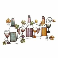 Buy 👏 Grayson Lane 19-in H x 36-in W Traditional Metal Wine Wall Accent 🥰 -GRAYSON LANE Sales 2022 330941197 AlternateImage7 l