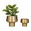 New ✨ Grayson Lane 12.4-in W x 10.7-in H Gold Metal Planter - 2-Pack 💯