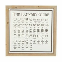Wholesale 🔥 Grayson Lane 20-in H x 19.75-in W Laundry Guide Wood Wall Accent ✨