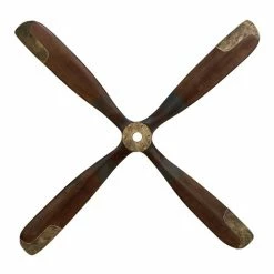 Discount 😉 Grayson Lane 44-in H x 44-in W Industrial Plane Wood Wall Accent 🌟