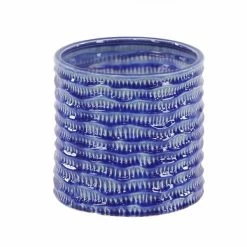 Top 10 🎉 Grayson Lane 9-in W x 9-in H Blue Porcelain Planter - 3-Pack 💯 -GRAYSON LANE Sales 2022 330941209 AlternateImage5 l