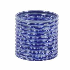 Top 10 🎉 Grayson Lane 9-in W x 9-in H Blue Porcelain Planter - 3-Pack 💯 -GRAYSON LANE Sales 2022 330941209 AlternateImage6 l