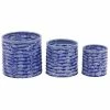Top 10 🎉 Grayson Lane 9-in W x 9-in H Blue Porcelain Planter - 3-Pack 💯