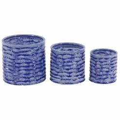 Top 10 π Grayson Lane 9-in W x 9-in H Blue Porcelain Planter - 3-Pack π―
