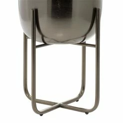 Best Sale 🌟 Grayson Lane 10-in W x 16-in H Black Metal Planter - 2-Pack 🎁 -GRAYSON LANE Sales 2022 330941220 AlternateImage3 l