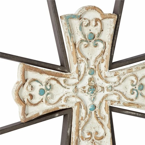 Best Pirce 🎁 Grayson Lane 19.35-in H x 13-in W Traditional Metal Cross Wall Accent - Set of 2 🎁 3 Best Pirce 🎁 Grayson Lane 19.35-in H x 13-in W Traditional Metal Cross Wall Accent - Set of 2 🎁 - Image 3