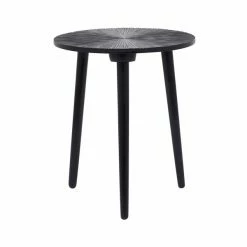 Buy ๐ฅ Grayson Lane Black Wood Round End Table ๐คฉ