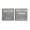 Promo 🌟 Grayson Lane 16-in H x 16-in W Farmhouse Metal Sign Wall Accent - Set of 2 🛒