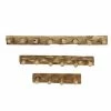 Best deal ⭐ Grayson Lane Rustic Beige/Brown 3-Tier Teak Wood Decorative Shaker Peg Wall Hooks - Set of 3 🤩