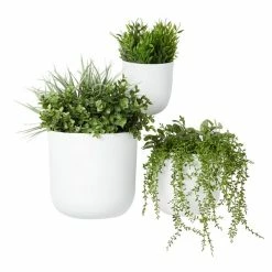 Discount 🎉 Grayson Lane 9-in W x 9-in H White Metal Hanging Planter - 3-Pack ❤️ -GRAYSON LANE Sales 2022 330941250 AlternateImage5 l