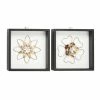 Outlet ✔️ Grayson Lane 12-in H x 12-in W Floral Wood Wall Accent - Set of 2 🥰