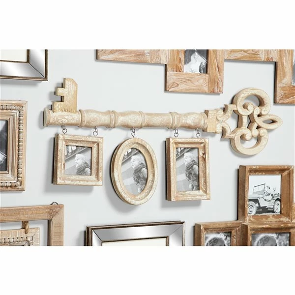 New 💯 Grayson Lane 14-in x 33-in Brown Wood Vintage Wall-Mounted Photo Frame 🤩 2 New 💯 Grayson Lane 14-in x 33-in Brown Wood Vintage Wall-Mounted Photo Frame 🤩 - Image 2