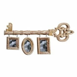 New 💯 Grayson Lane 14-in x 33-in Brown Wood Vintage Wall-Mounted Photo Frame 🤩