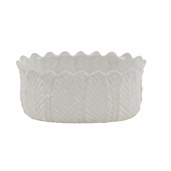 Best Pirce 🔥 Grayson Lane 16-in W x 6-in H White Stone Low Bowl Planter - 3-Pack ✨ 4 Best Pirce 🔥 Grayson Lane 16-in W x 6-in H White Stone Low Bowl Planter - 3-Pack ✨ - Image 4