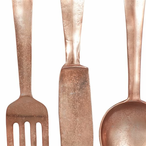 Outlet ๐งจ Grayson Lane 23-in H x 7-in W Traditional Kitchen Metal Wall Accent - Set of 3 ๐ 4 Outlet ๐งจ Grayson Lane 23-in H x 7-in W Traditional Kitchen Metal Wall Accent - Set of 3 ๐ - Image 4