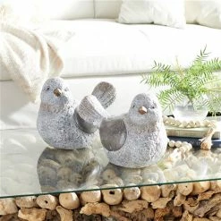 Promo ✨ Grayson Lane 10-in x 13-in Grey Polystone Country Bird Garden Sculptures - Set of 2 ⌛ -GRAYSON LANE Sales 2022 330941277 AlternateImage2 l