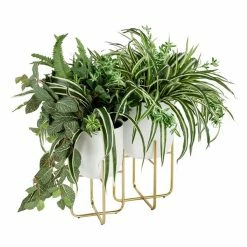 New ⌛ Grayson Lane 10-in W x 16-in H White Metal Planter - 2-Pack 💯 -GRAYSON LANE Sales 2022 330941279 AlternateImage5 l