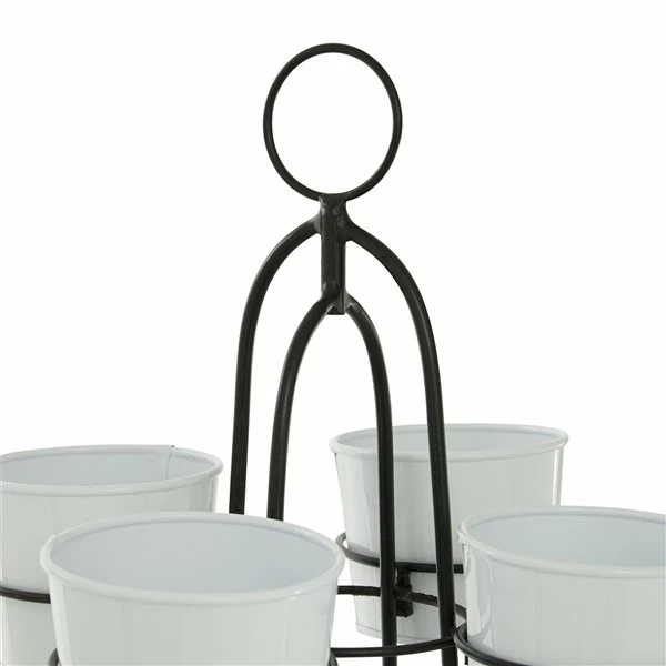 Best Sale π― Grayson Lane 17.5-in W x 30-in H White Metal Planter π 3 Best Sale π― Grayson Lane 17.5-in W x 30-in H White Metal Planter π - Image 3