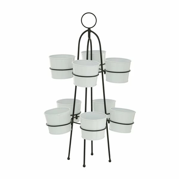 Best Sale π― Grayson Lane 17.5-in W x 30-in H White Metal Planter π 5 Best Sale π― Grayson Lane 17.5-in W x 30-in H White Metal Planter π - Image 5