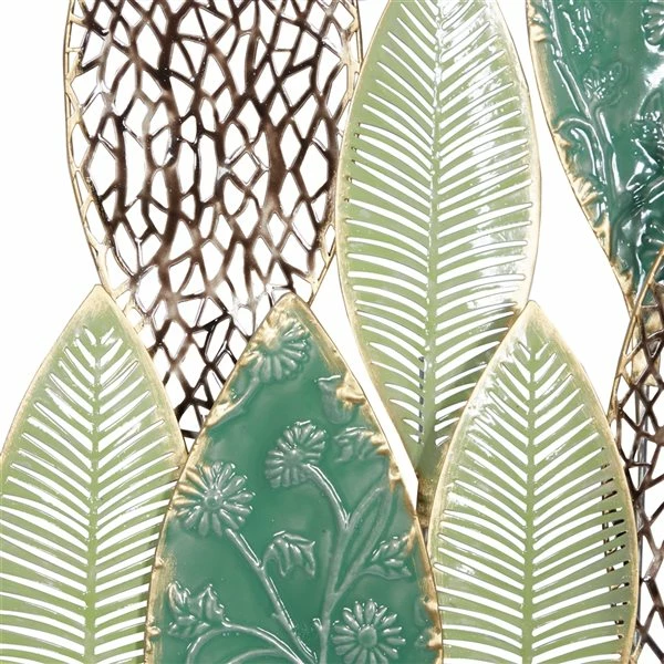 Coupon 🔔 Grayson Lane 33.15-in H x 21-in W Metal Leaves Wall Accent ✔️ 4 Coupon 🔔 Grayson Lane 33.15-in H x 21-in W Metal Leaves Wall Accent ✔️ - Image 4