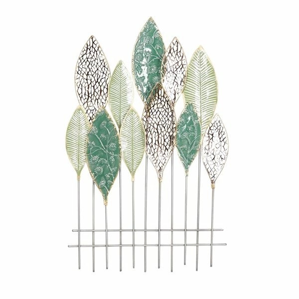 Coupon 🔔 Grayson Lane 33.15-in H x 21-in W Metal Leaves Wall Accent ✔️ 1 Coupon 🔔 Grayson Lane 33.15-in H x 21-in W Metal Leaves Wall Accent ✔️