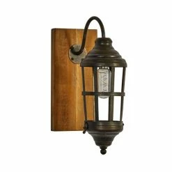 Outlet 👏 Grayson Lane 10.5-in W Brown and Black Industrial Wall Sconce 🎉