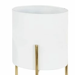 Best deal ✔️ Grayson Lane 10-in W x 18-in H White Metal Planter - 3-Pack 🎁 -GRAYSON LANE Sales 2022 330941284 AlternateImage3 l