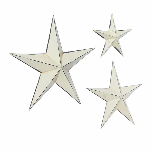 Cheap ๐ Grayson Lane 24-in H x 24-in W Rustic Metal Cream Stars Wall Accent - Set of 3 ๐ 5 Cheap ๐ Grayson Lane 24-in H x 24-in W Rustic Metal Cream Stars Wall Accent - Set of 3 ๐ - Image 5