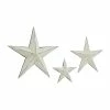 Cheap 👏 Grayson Lane 24-in H x 24-in W Rustic Metal Cream Stars Wall Accent - Set of 3 🛒