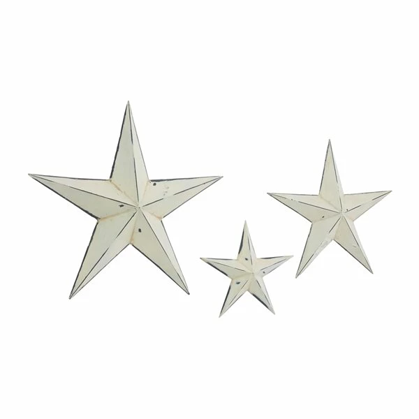 Cheap ๐ Grayson Lane 24-in H x 24-in W Rustic Metal Cream Stars Wall Accent - Set of 3 ๐ 1 Cheap ๐ Grayson Lane 24-in H x 24-in W Rustic Metal Cream Stars Wall Accent - Set of 3 ๐