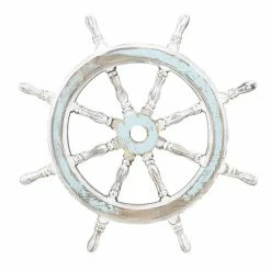Top 10 🌟 Grayson Lane 24-in H x 24-in W Coastal Wood Ship Wheel Wall Accent 🤩