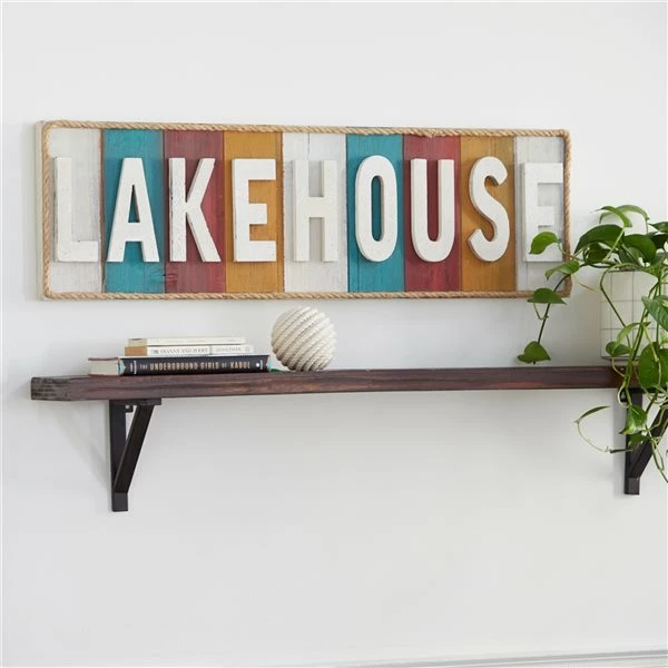 Best deal ❤️ Grayson Lane 11-in H x 36-in W Coastal Wood Sign Wall Accent ⌛ 3 Best deal ❤️ Grayson Lane 11-in H x 36-in W Coastal Wood Sign Wall Accent ⌛ - Image 3