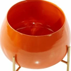 Best Sale 🧨 Grayson Lane 10.7-in W x 9.95-in H Orange Metal Planter - 2-Pack 🎁 -GRAYSON LANE Sales 2022 330941323 AlternateImage4 l