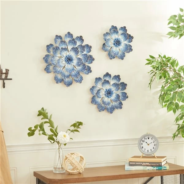 Top 10 โจ Grayson Lane 18-in H x 18-in W Floral Metal Wall Accent - Set of 3 ๐ 2 Top 10 โจ Grayson Lane 18-in H x 18-in W Floral Metal Wall Accent - Set of 3 ๐ - Image 2