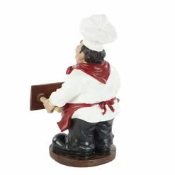 Outlet ❤️ Grayson Lane Traditional Red/White Polystone Chef with Welcome Sign 🥰 -GRAYSON LANE Sales 2022 330941341 AlternateImage7 l