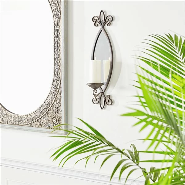 Top 10 ⌛ Grayson Lane 1 Candle Metal Sconce Candle Holder ❤️ 2 Top 10 ⌛ Grayson Lane 1 Candle Metal Sconce Candle Holder ❤️ - Image 2