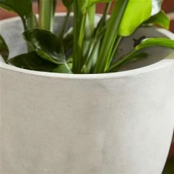 Best Pirce ⌛ Grayson Lane 16-in W x 32-in H White Clay Planter 🌟 -GRAYSON LANE Sales 2022 330941357 AlternateImage3 l