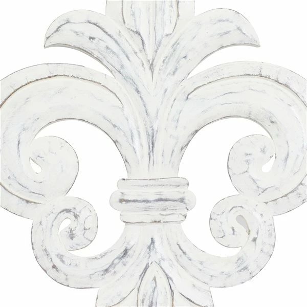 Cheapest 👍 Grayson Lane 24-in H x 24-in W Ornamental White Wood Wall Accent 🎉 5 Cheapest 👍 Grayson Lane 24-in H x 24-in W Ornamental White Wood Wall Accent 🎉 - Image 5