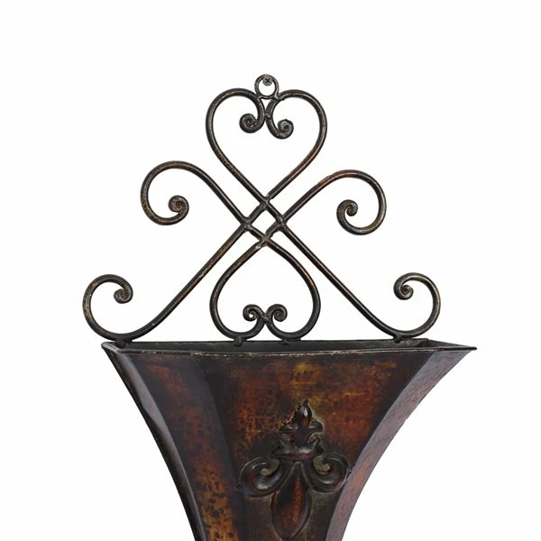 Wholesale βοΈ Grayson Lane 11-in W x 18-in H Brown Metal Hanging Wall Planter - 2-Pack 𧨠4 Wholesale βοΈ Grayson Lane 11-in W x 18-in H Brown Metal Hanging Wall Planter - 2-Pack 𧨠- Image 4