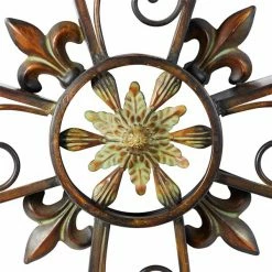 Cheapest 🛒 Grayson Lane 31-in H x 23-in W Traditional Metal Cross Wall Accent 🧨 -GRAYSON LANE Sales 2022 330941376 AlternateImage5 l