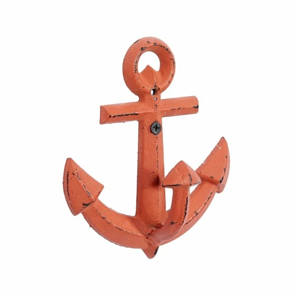 Promo ๐ Grayson Lane Coastal Orange/Blue/Black/White Iron Decorative Anchor Screw Wall Hooks - Set of 4 โญ 2 Promo ๐ Grayson Lane Coastal Orange/Blue/Black/White Iron Decorative Anchor Screw Wall Hooks - Set of 4 โญ - Image 2