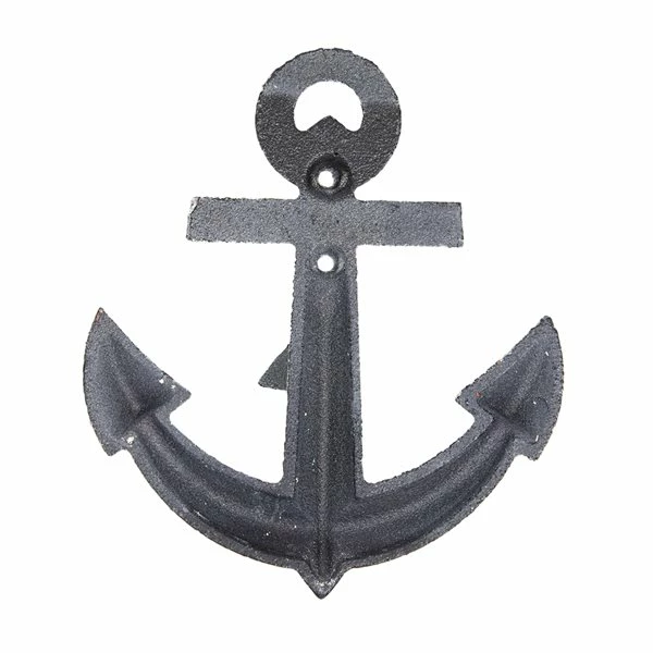 Promo ๐ Grayson Lane Coastal Orange/Blue/Black/White Iron Decorative Anchor Screw Wall Hooks - Set of 4 โญ 4 Promo ๐ Grayson Lane Coastal Orange/Blue/Black/White Iron Decorative Anchor Screw Wall Hooks - Set of 4 โญ - Image 4