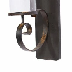 Deals 🤩 Grayson Lane Rustic 1 Candle Black Metal Sconce Candle Holder 💯 -GRAYSON LANE Sales 2022 330941386 AlternateImage3 l