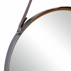 Budget 🧨 Grayson Lane 33-in L x 20-in W Round Gold Framed Wall Mirror 🛒 -GRAYSON LANE Sales 2022 330941395 AlternateImage4 l