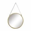 Budget 🧨 Grayson Lane 33-in L x 20-in W Round Gold Framed Wall Mirror 🛒