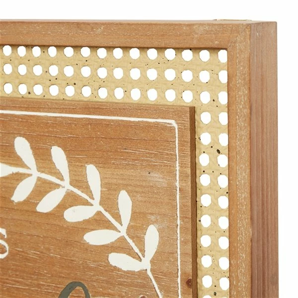 Best deal 👏 Grayson Lane 15.8-in H x 15.8-in W Farmhouse Wood Wall Accent - Set of 2 😀 3 Best deal 👏 Grayson Lane 15.8-in H x 15.8-in W Farmhouse Wood Wall Accent - Set of 2 😀 - Image 3